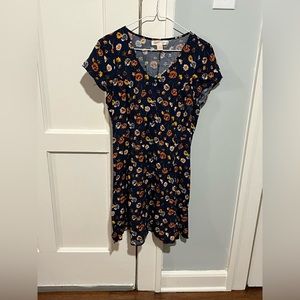 Francesca’s collections Medium floral brown and orange dress